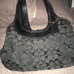 Black coach purse